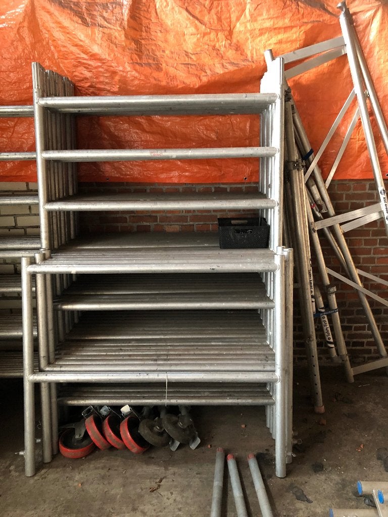 Aluminium Rolsteiger t/m 10 mtr werkhoogte, Ophalen, Gebruikt, Rolsteiger of Kamersteiger, 5 meter of hoger