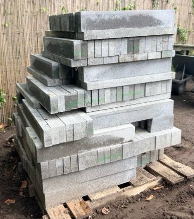 MBI Geostylistix langformaat betonsteen Dover White, Ophalen, Nieuw, Beton