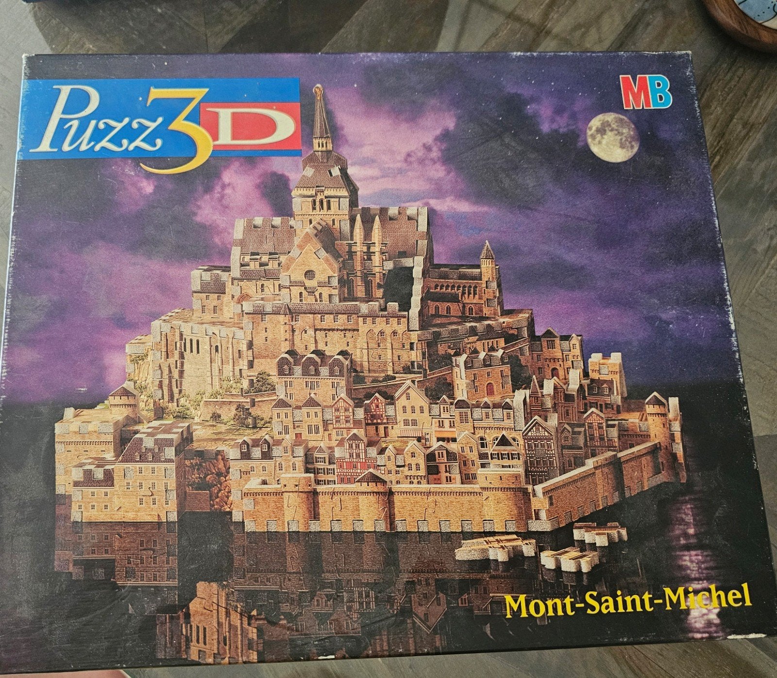 MB 3D Puzzel Mont-Saint-Michel - 220 stukjes, compleet, Ophalen, Meer dan 50 stukjes, Zo goed als nieuw, 6 jaar of ouder
