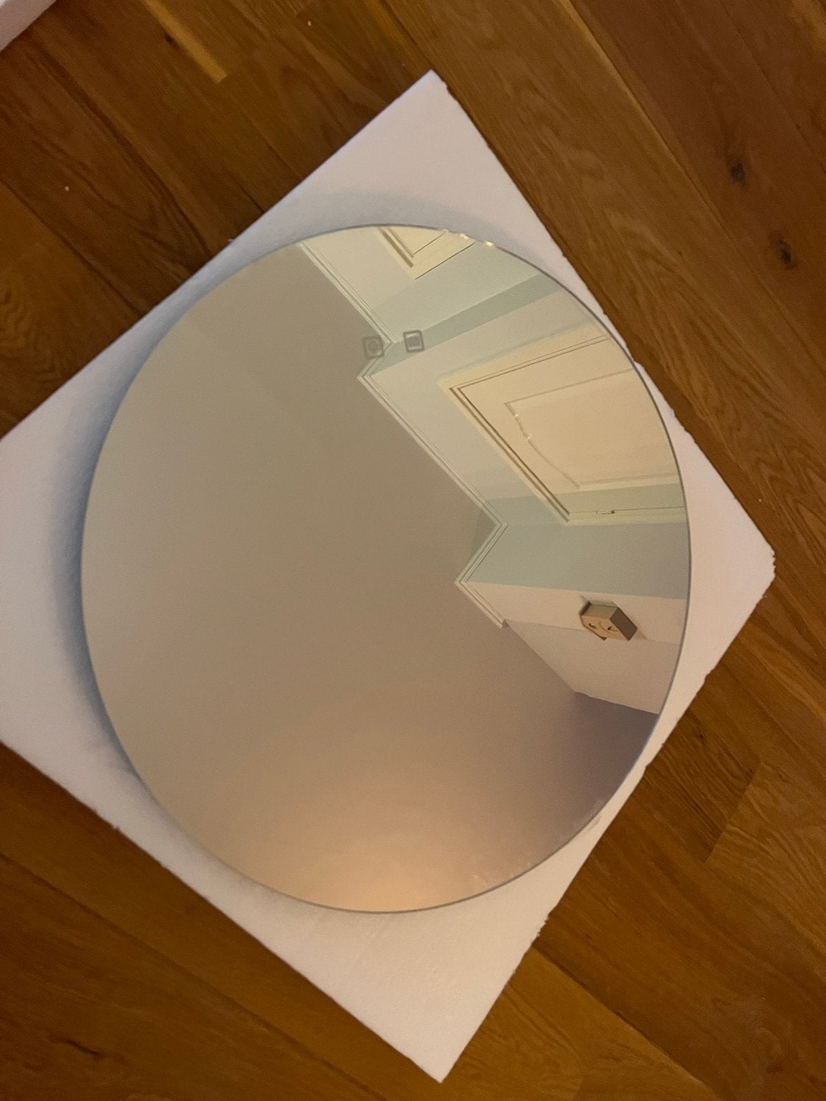 Ronde Badkamerspiegel met LED Verlichting - 60 cm, Ophalen, Rond, Nieuw, Minder dan 100 cm