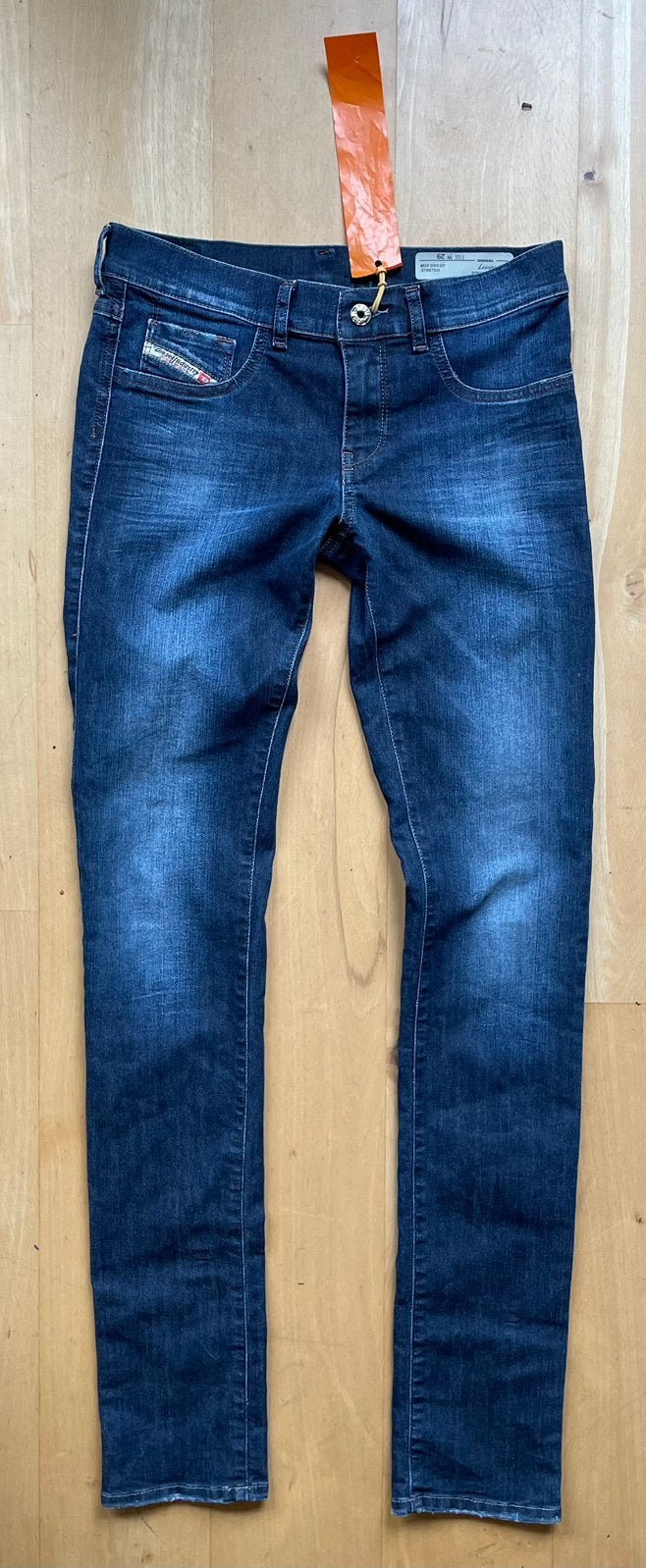 Diesel jeans Livier Super Slim Jegging Low Waist W29 L32-L34, Ophalen of Verzenden, Blauw, W28 - W29 (confectie 36)