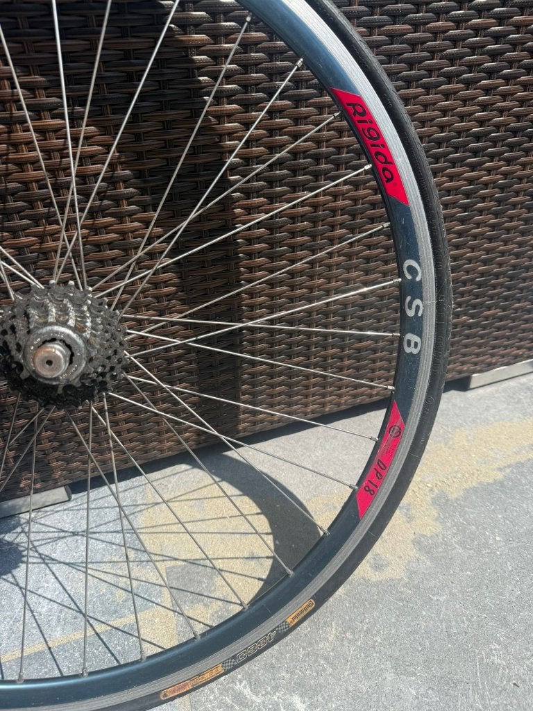 Racefiets achterwiel 28" Rigida CS8 met cassette en band, Ophalen, Overige typen