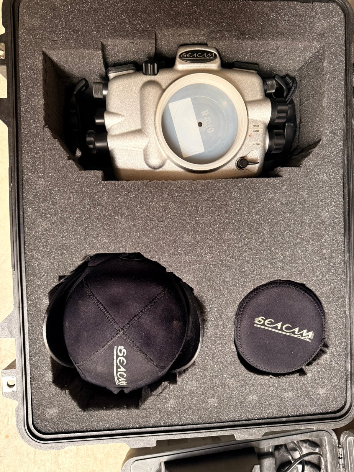 Seacam onderwaterhuis met accessoires voor nikon D70, Ophalen, Gebruikt, Meer dan 40 meter, Complete set