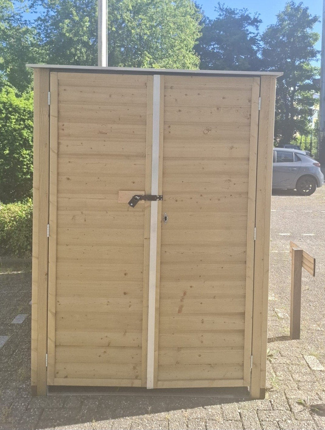 Houten Berging, Ophalen, Zo goed als nieuw, Hout, Containerberging