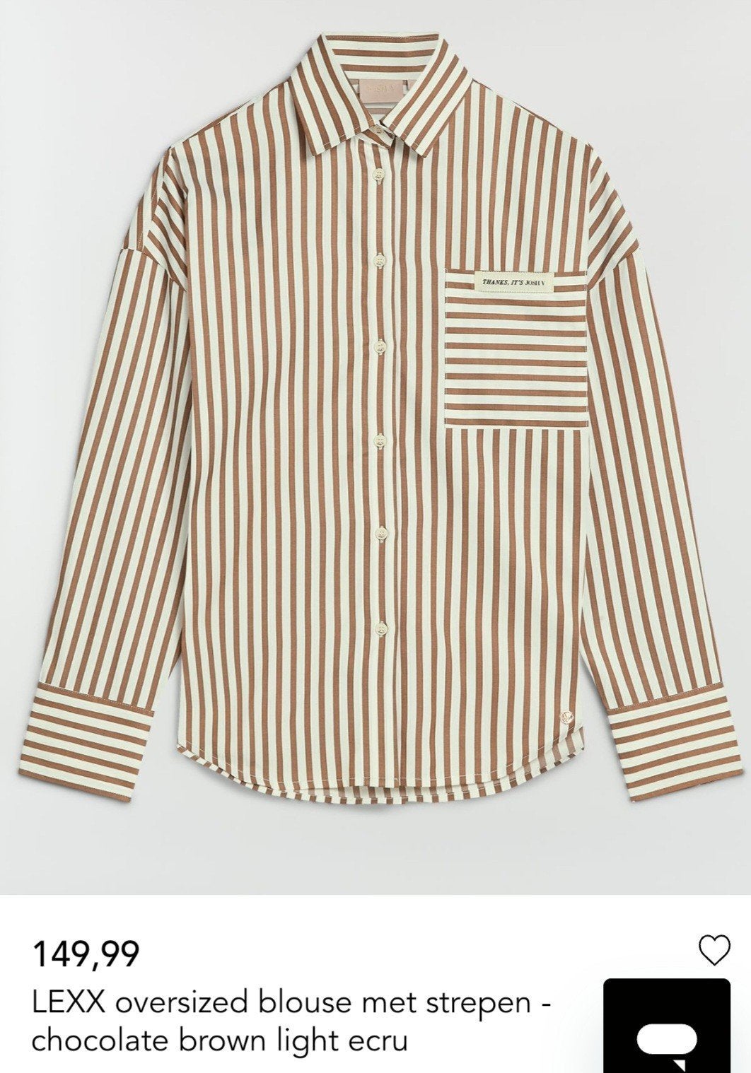 Gezocht: Josh V Lexx strepen blouse S, Ophalen of Verzenden, Zo goed als nieuw