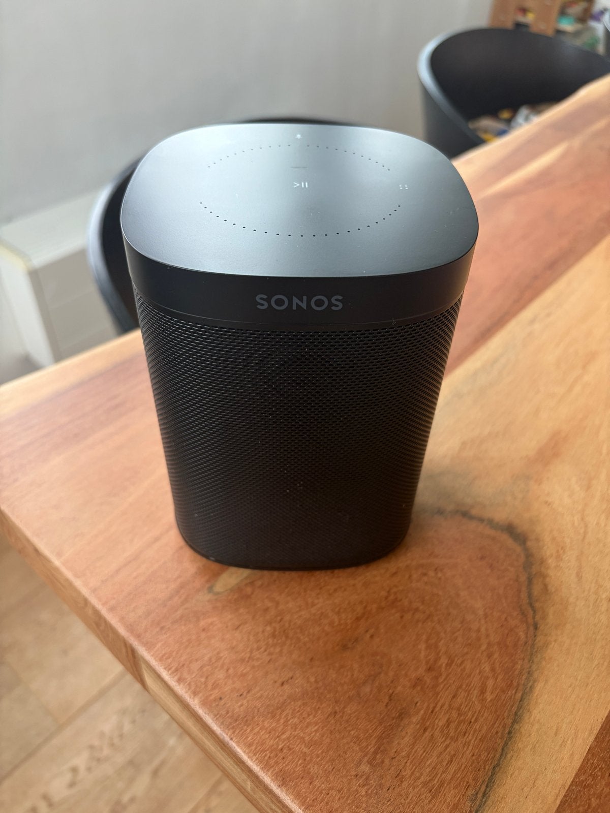 Sonos One (Gen 2) Speaker - Zwart, Audio, Tv en Foto, Luidsprekers, Slimme speaker, WiFi, Ophalen of Verzenden, Zo goed als nieuw