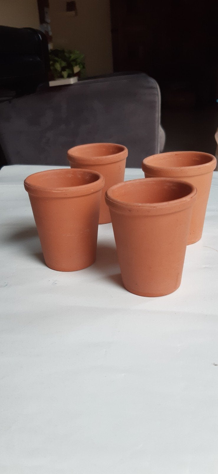 4 kleine hoge bloempotjes voor kruiden-kweken of plant stekj, Ophalen, Nieuw, Overige materialen