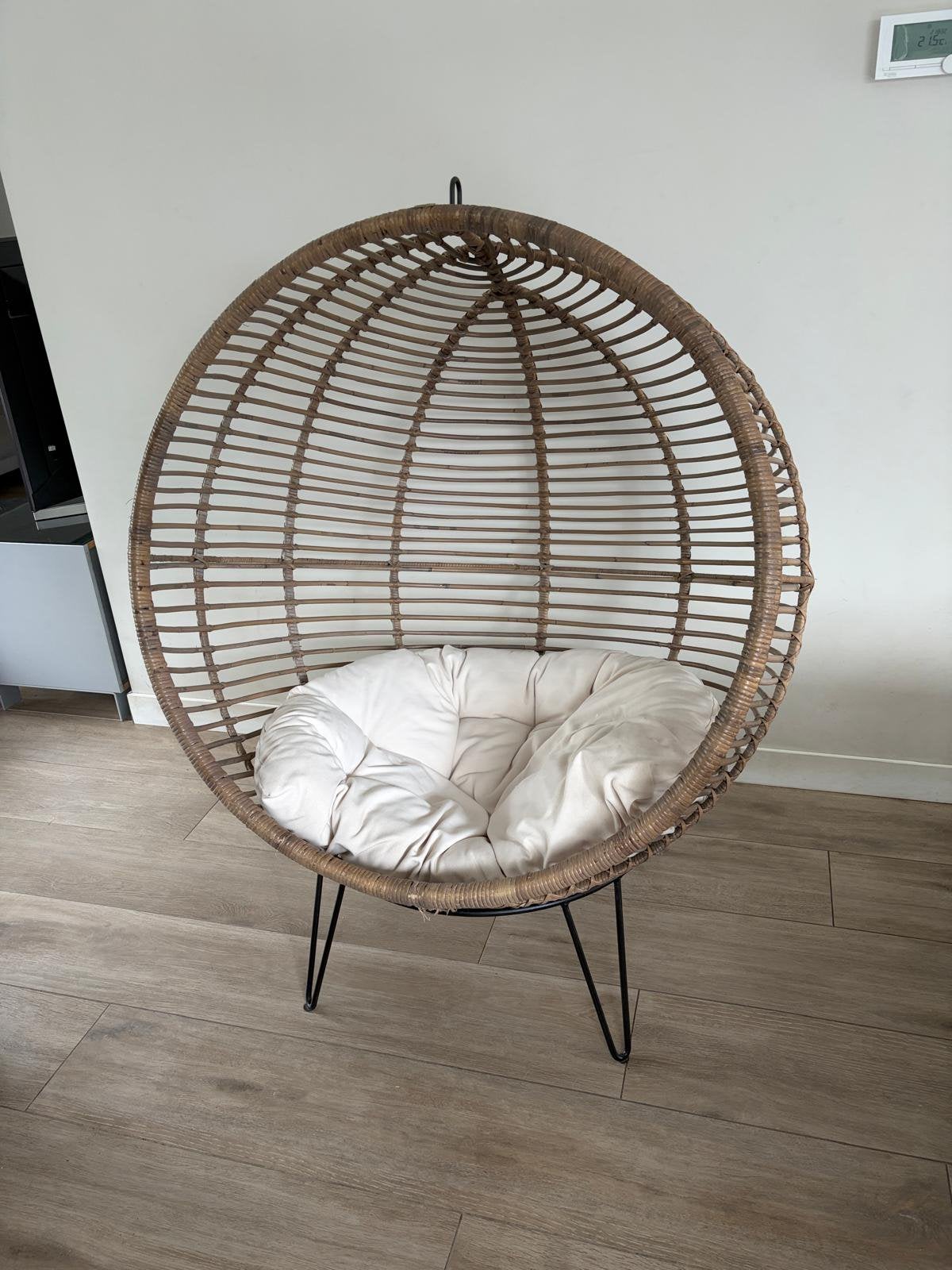 Rotan Egg Chair Sissy Boy, Ophalen, Bruin, Riet of Rotan, Zo goed als nieuw