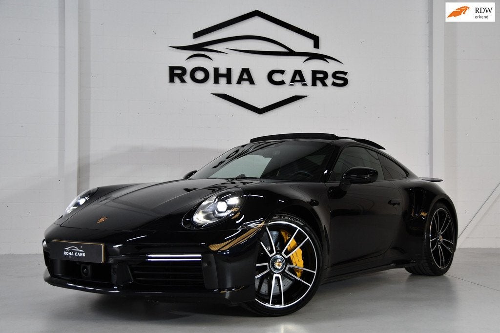 Porsche 992 3.8 Turbo S Keramisch, Burmester, Schuifkantelda, Auto's, Porsche, Automaat, Gebruikt, 4 stoelen, Zwart