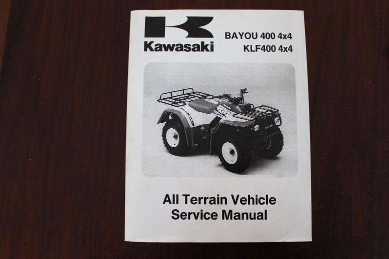 Kawasaki Bayou 400 KLF400 4x4 1993-1999 ATV service manual, Ophalen of Verzenden, Kawasaki