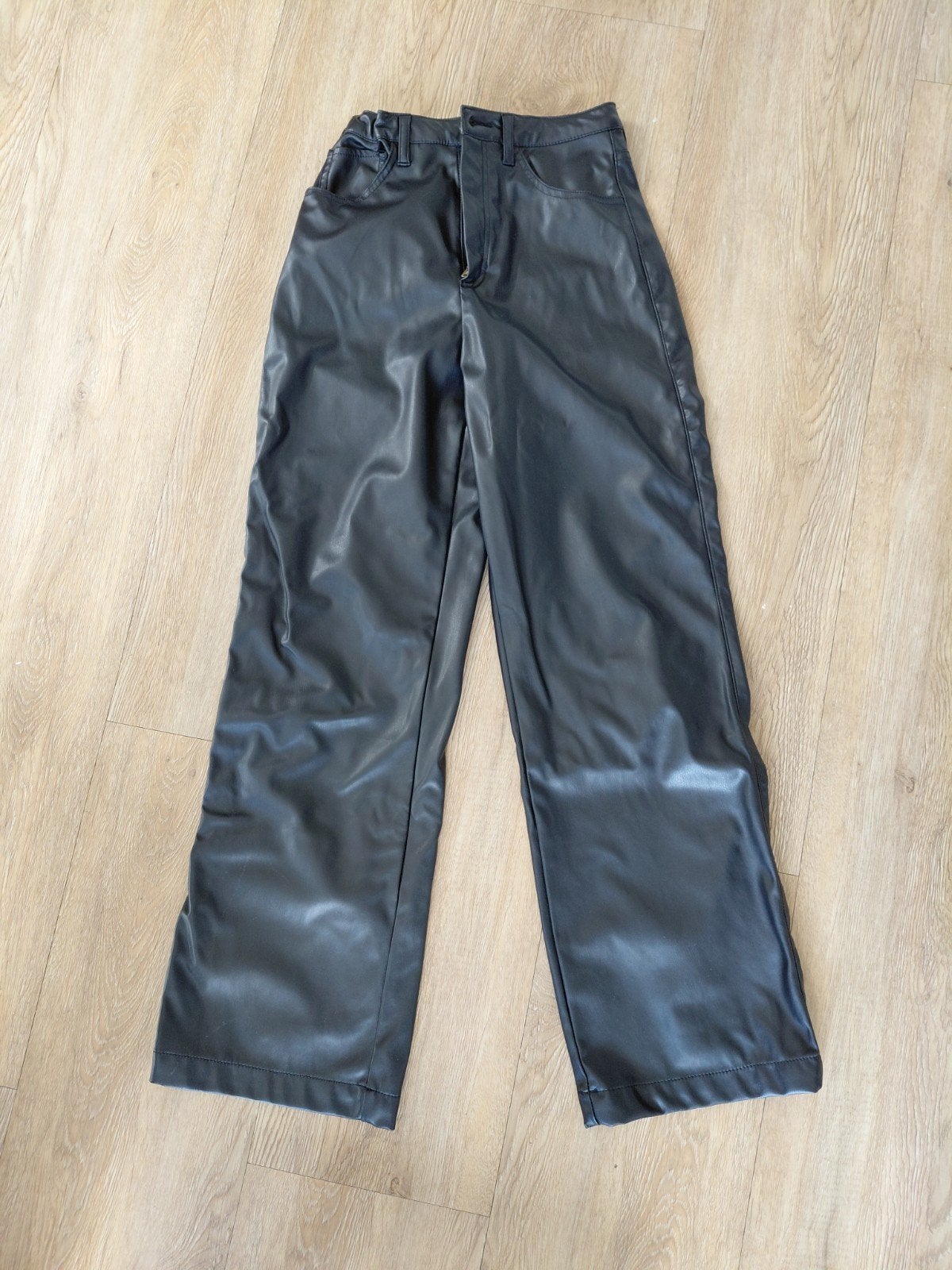 H&M Leren Broek Maat 164, Jongen of Meisje, H&M, Zo goed als nieuw, Ophalen