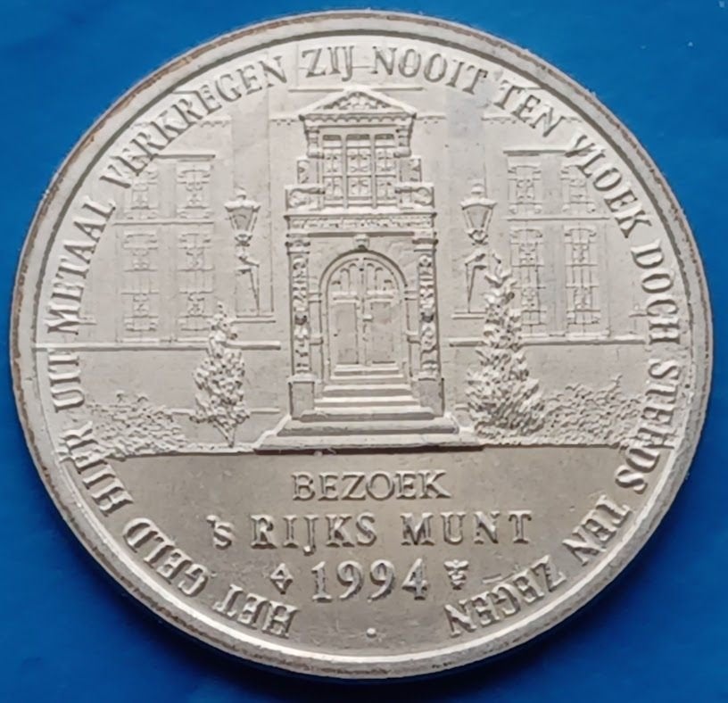 Penning Het Nederlands Muntmuseum - 1994, Postzegels en Munten, Verzenden, Overige materialen, Nederland