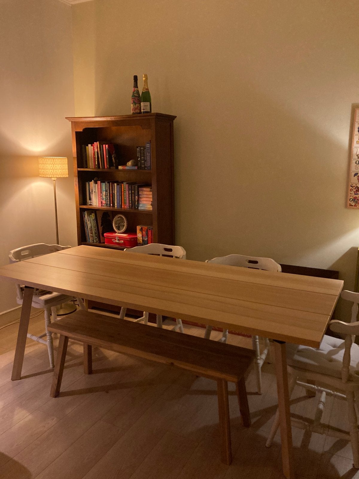 Ikea Ypperlig eettafel 200x90 cm nieuwstaat, Huis en Inrichting, Ophalen, 50 tot 100 cm, Vijf personen of meer, Rechthoekig