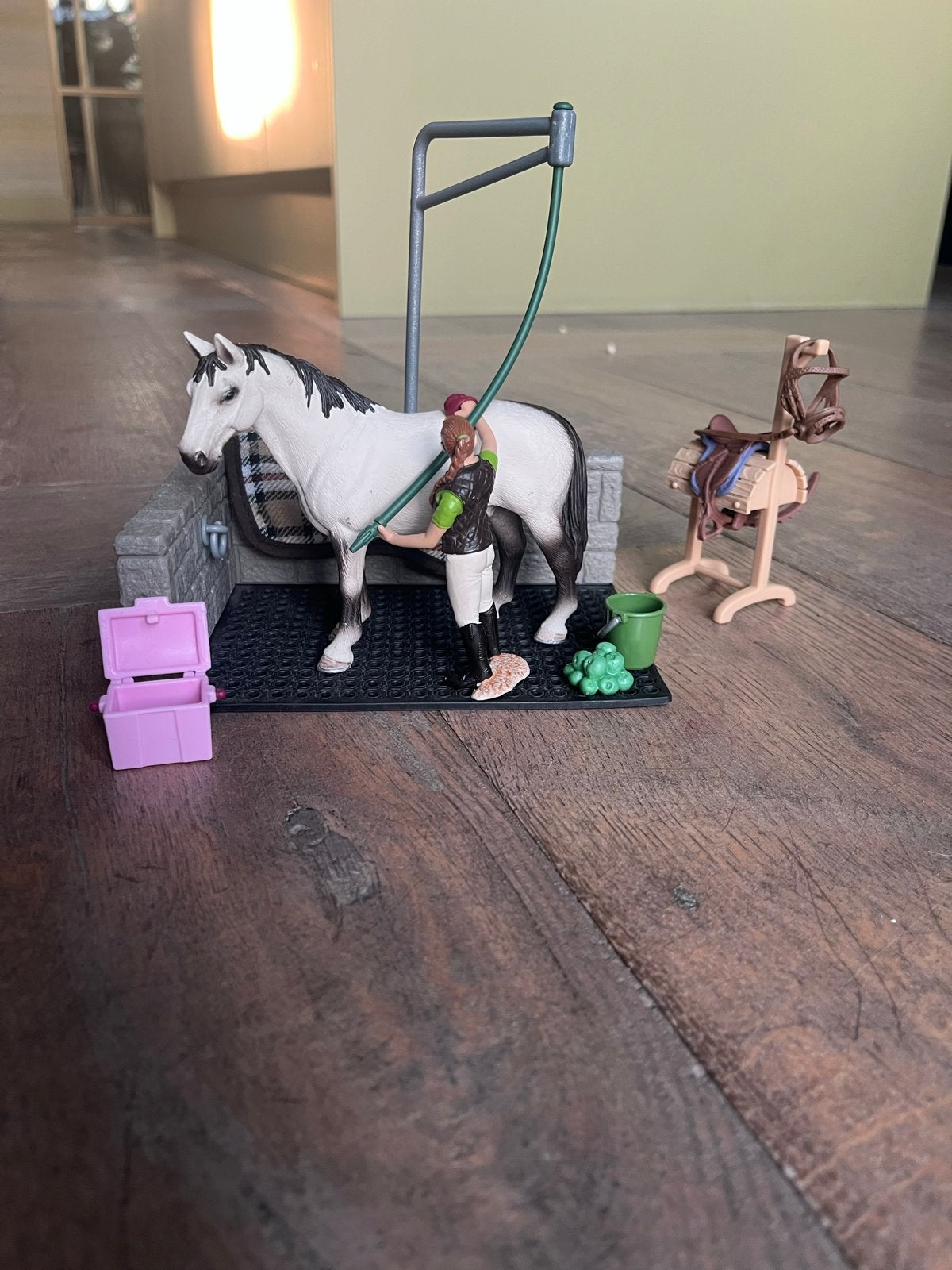 Schleich paarden wasplaats, Ophalen of Verzenden, Gebruikt, Jongen of Meisje