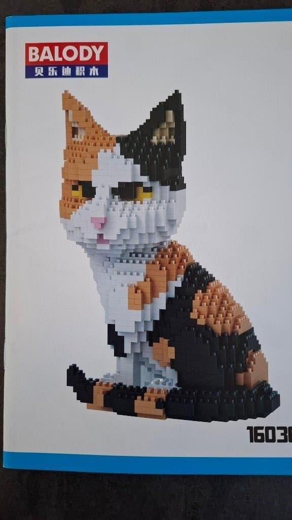 Poes in 1300 nanoblokjes, Ophalen of Verzenden, Zo goed als nieuw