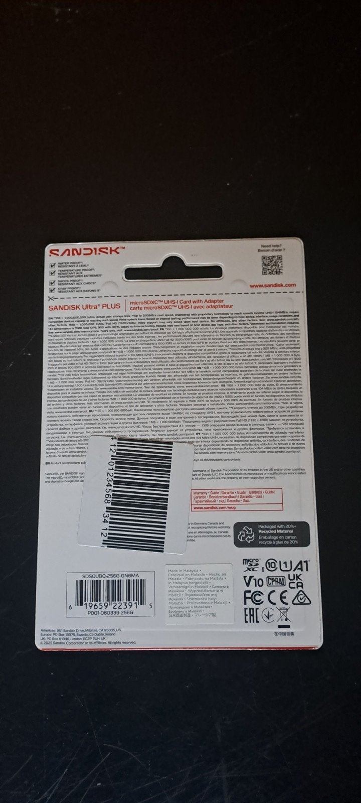 Foto 4 van Sandisk Ultra Plus MicroSDXC 256GB met Adapter - Nieuw