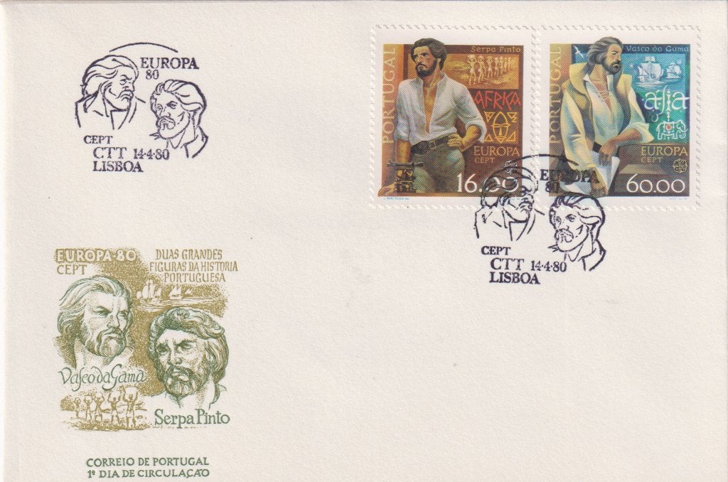 Portugal '80 EUROPA Herdenken Vasco da Gama Serpa Pinto S132, Verzenden, Onbeschreven, Europa
