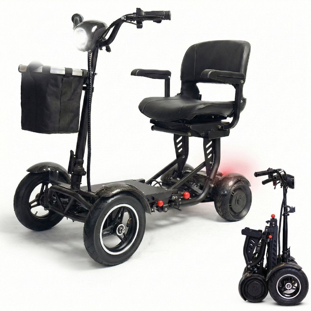 Opvouwbare scootmobiel MQ5 — 4 wielen, als nieuw, Diversen, 16 km/u of meer, Ophalen, Overige merken, 26 t/m 35 km