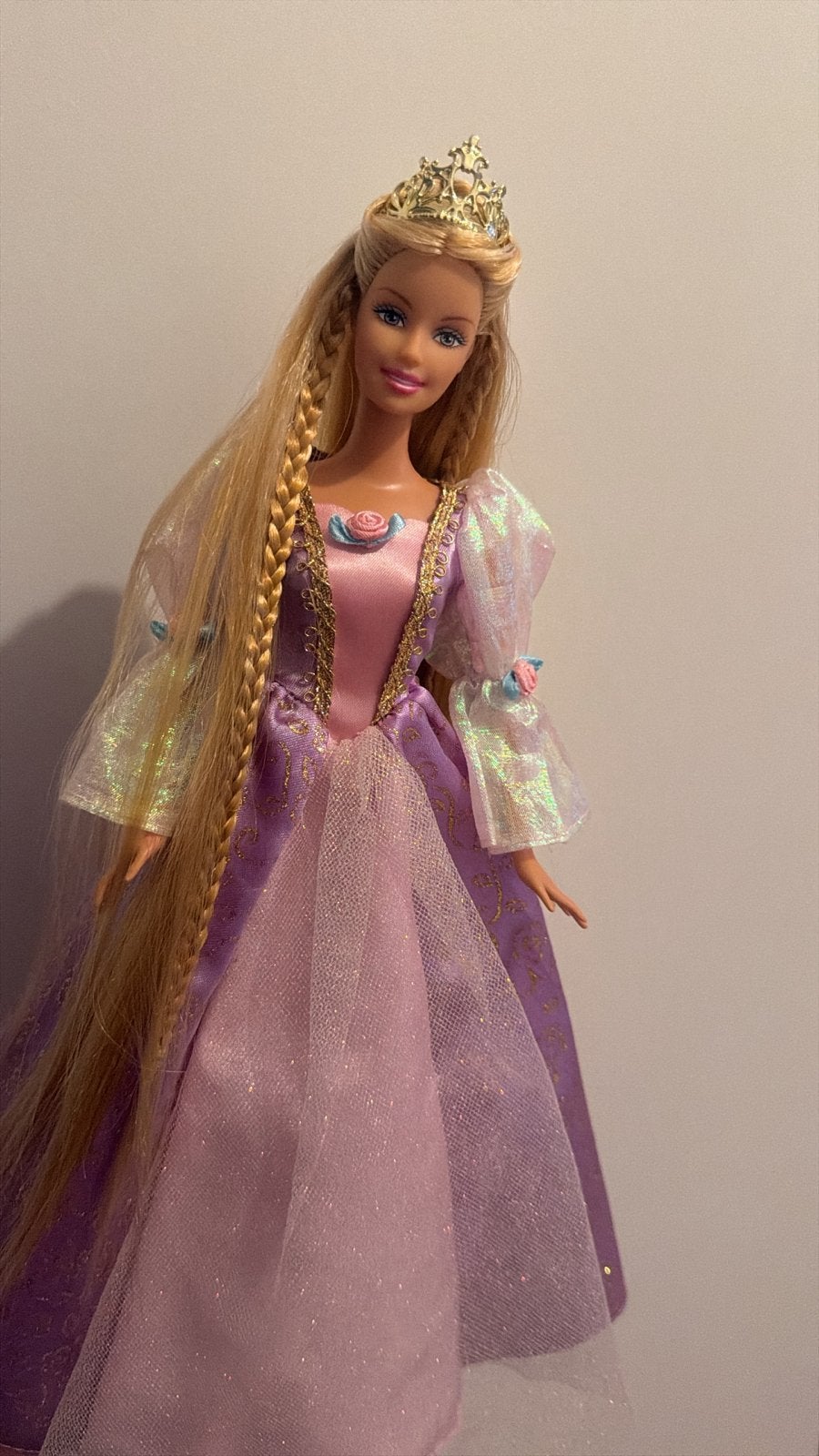 Barbie Rapunzel Rerooted - Unieke Pop met Lang Haar, Ophalen of Verzenden, Gebruikt, Barbie