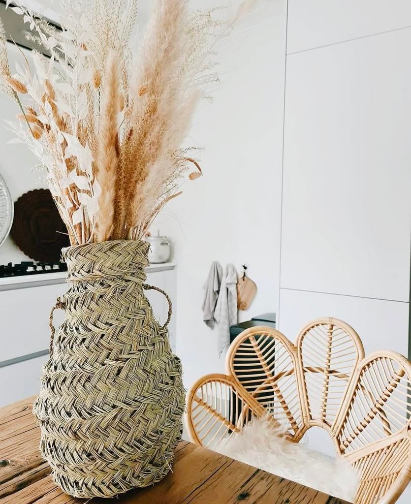 NIEUW! Zeegras kruik uit Marokko, Overige materialen, Overige kleuren, 50 tot 75 cm, Ophalen of Verzenden