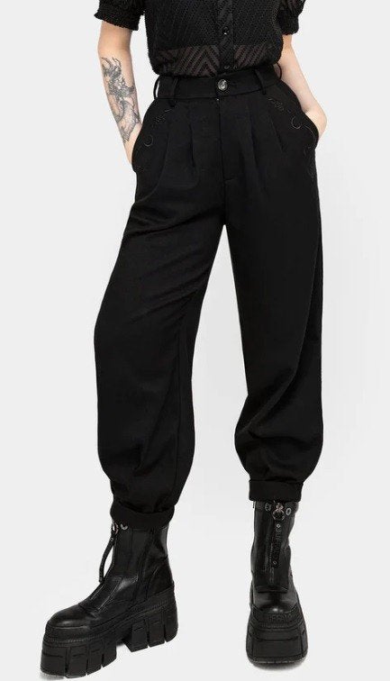 Zwarte geborduurde ballonbroek maat 36, Kleding | Dames, Ut, Zwart, Nieuw, Ophalen of Verzenden