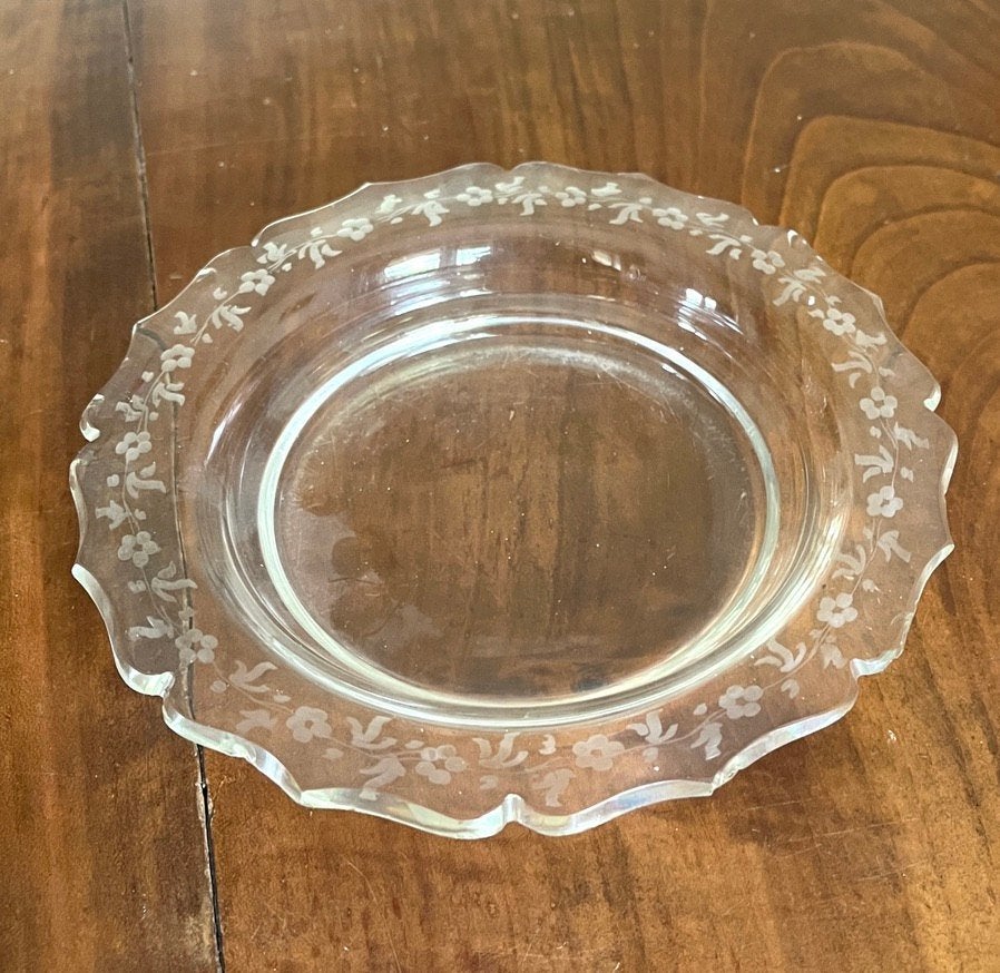 Antieke glazen schaal, Antiek en Kunst, Antiek | Schalen, Ophalen of Verzenden