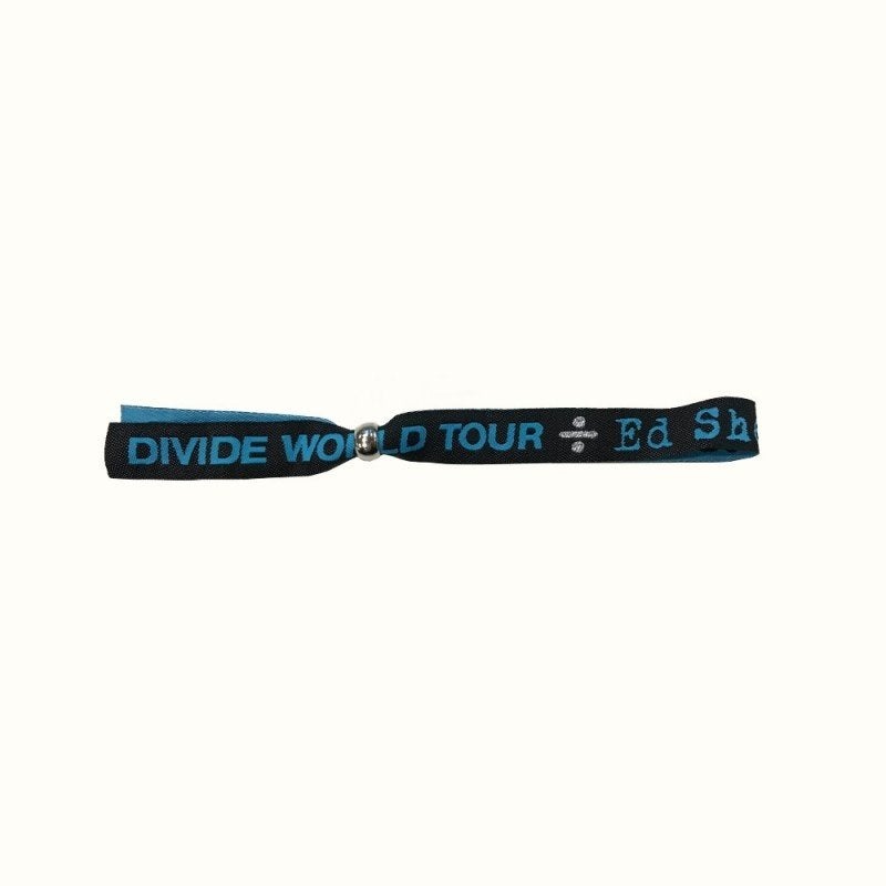 Ed Sheeran zwart fabric armband Divide World Tour wristband, Verzamelen, Ophalen of Verzenden, Nieuw, Kleding