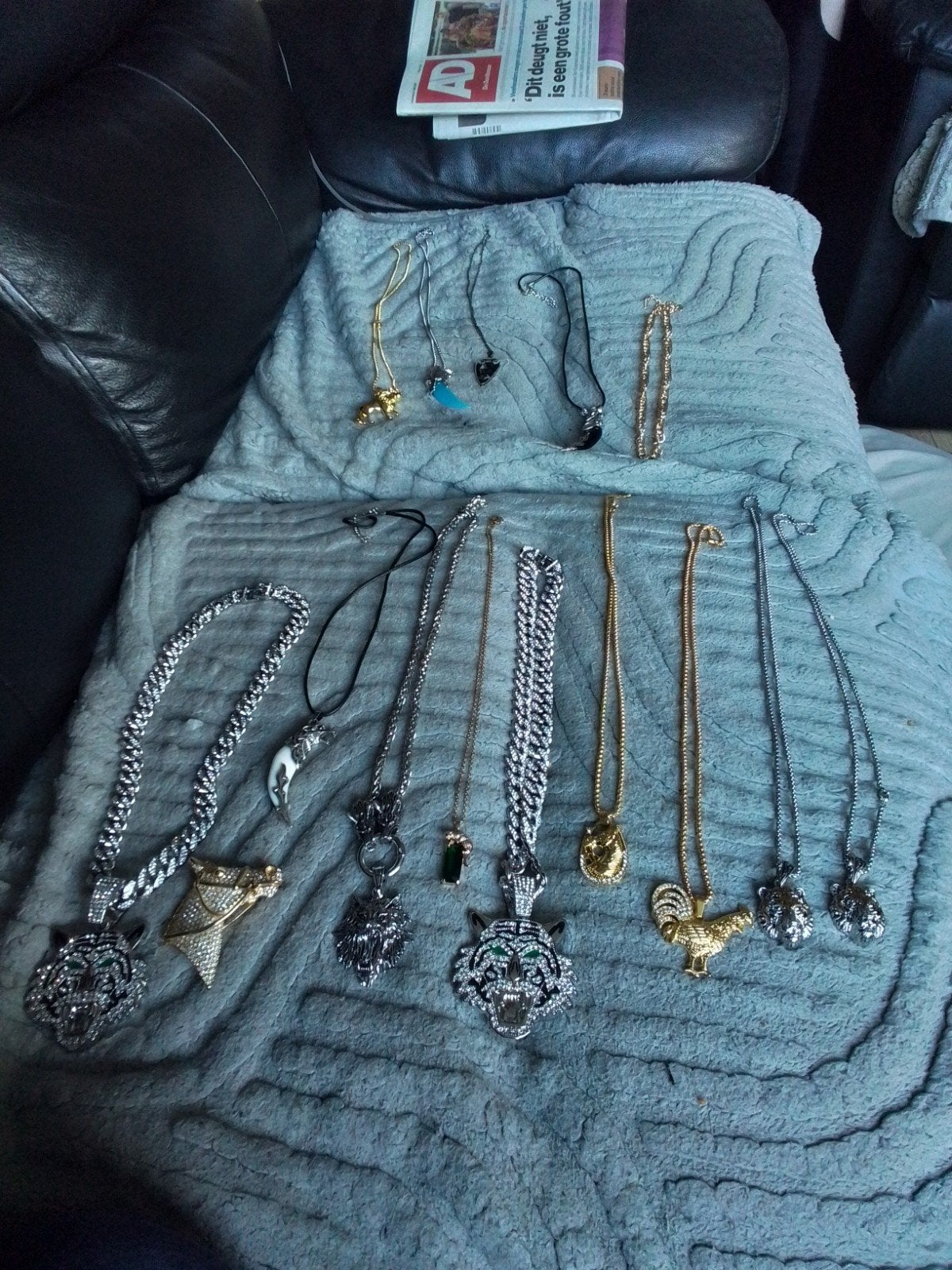 Mooie kettingen van alles wat - complete collectie, Overige materialen, Gebruikt, Overige kleuren, Met strass