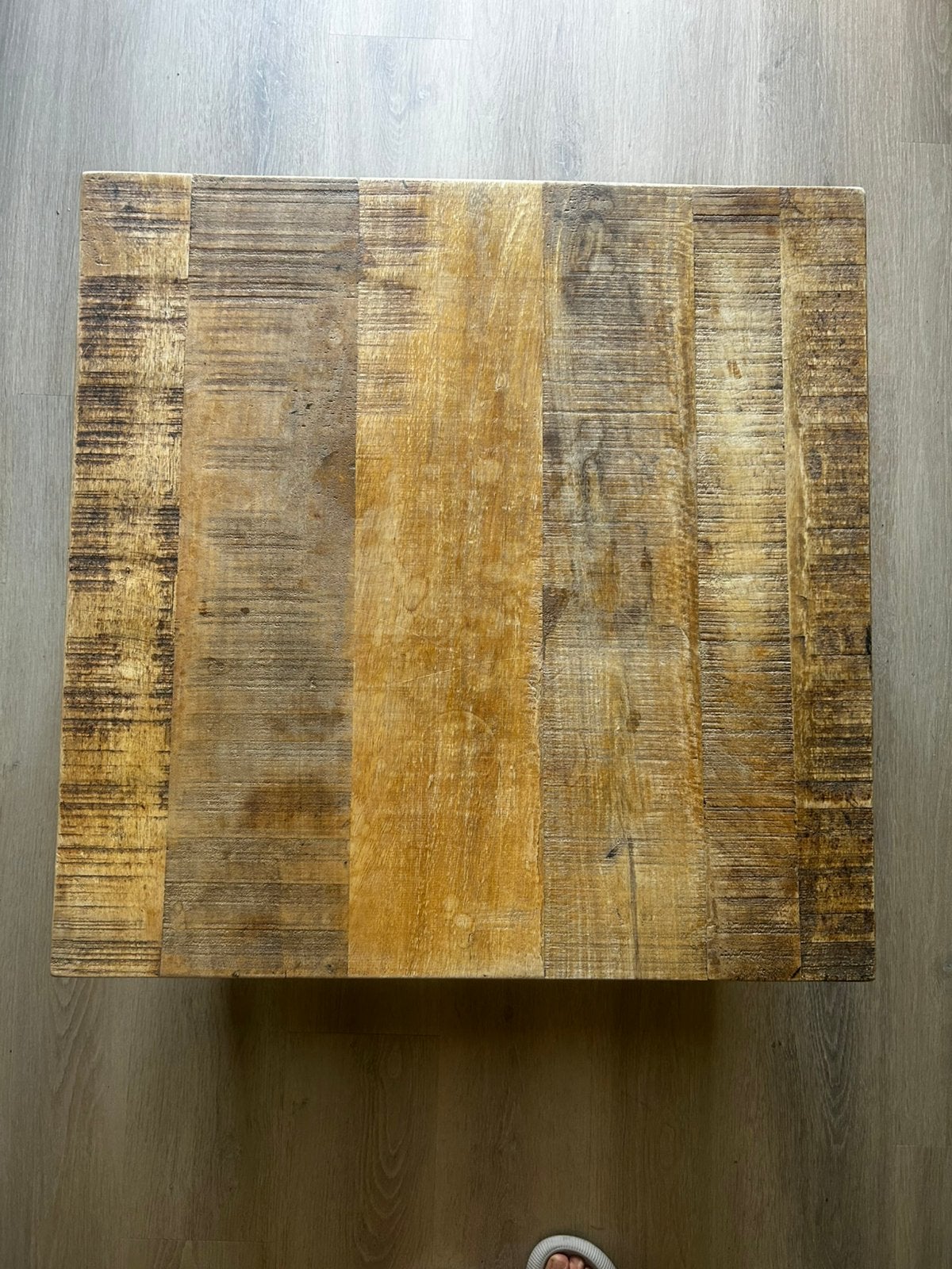 Salontafel mangohout-metaal, Ophalen, 50 – 75, Gebruikt, 50 tot 100 cm