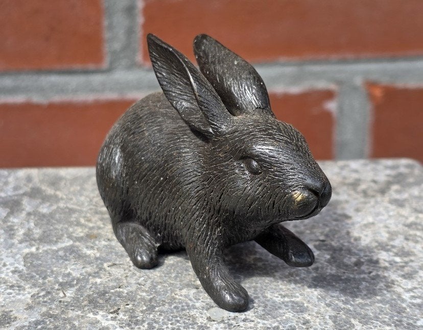 URN / KONIJN / HAAS /mini urn// bronzen as urn, Nieuw, Info@huisentuindecoratiemarie.nl, Huis en tuin decoratie marie, Peize