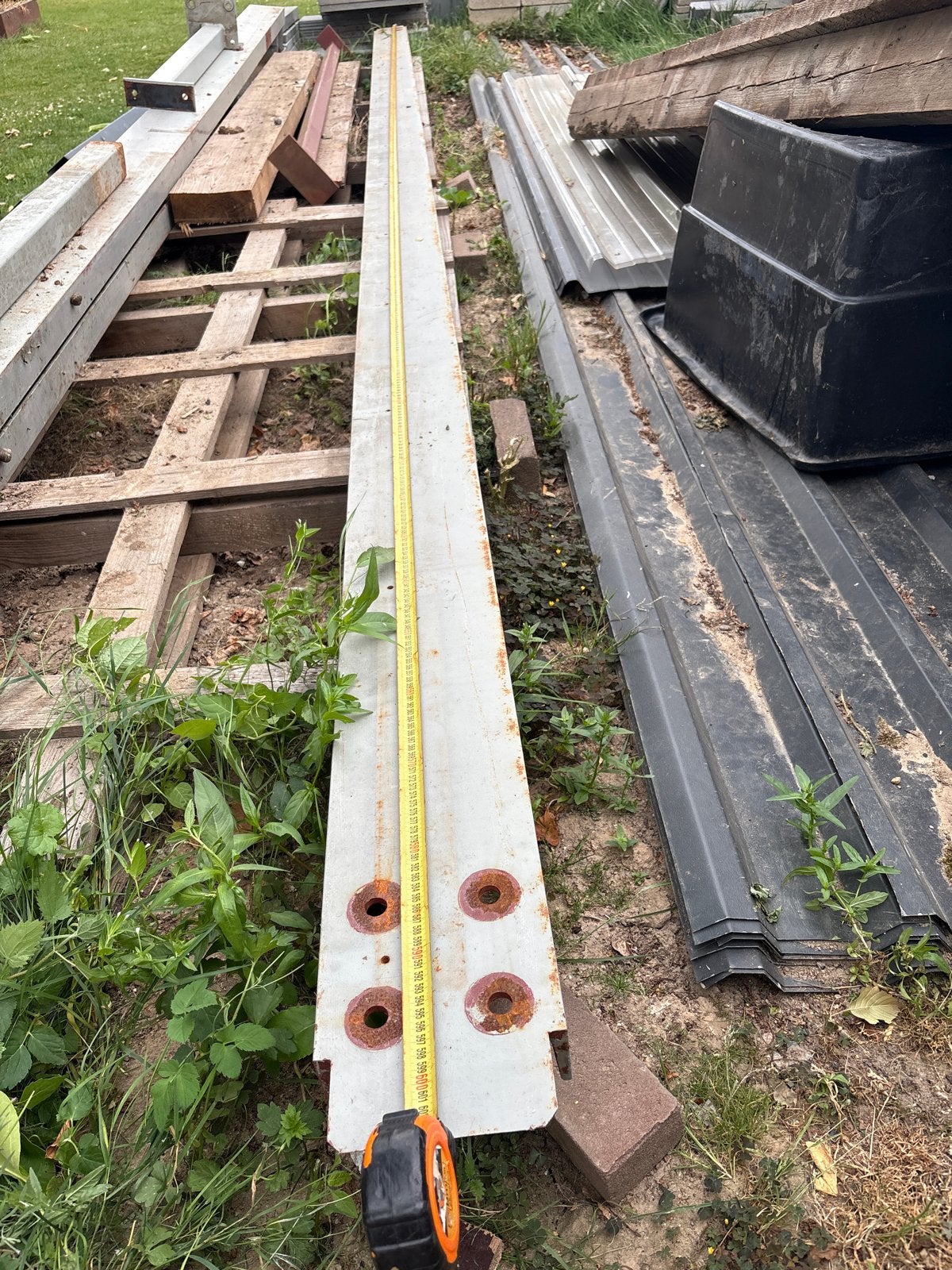U-balk dik staal 180x70x70, lengte 6000mm, Doe-het-zelf en Verbouw, Ophalen, Gebruikt, IJzer