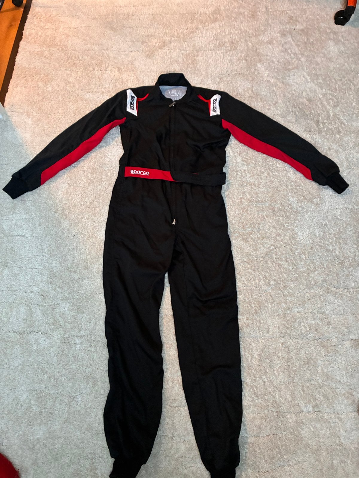 Sparco Karting Set: Overall, Schoenen (36,5), Regenpak & Mee, Ophalen of Verzenden, Gebruikt, Kleding of Schoenen