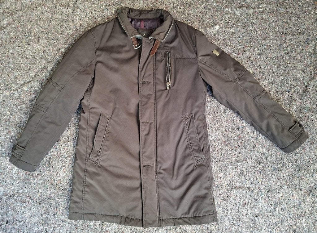 Stones Trenchcoat winterjas maat XL in goede staat, Stones, Zwart, Maat 56/58 (XL), Ophalen of Verzenden