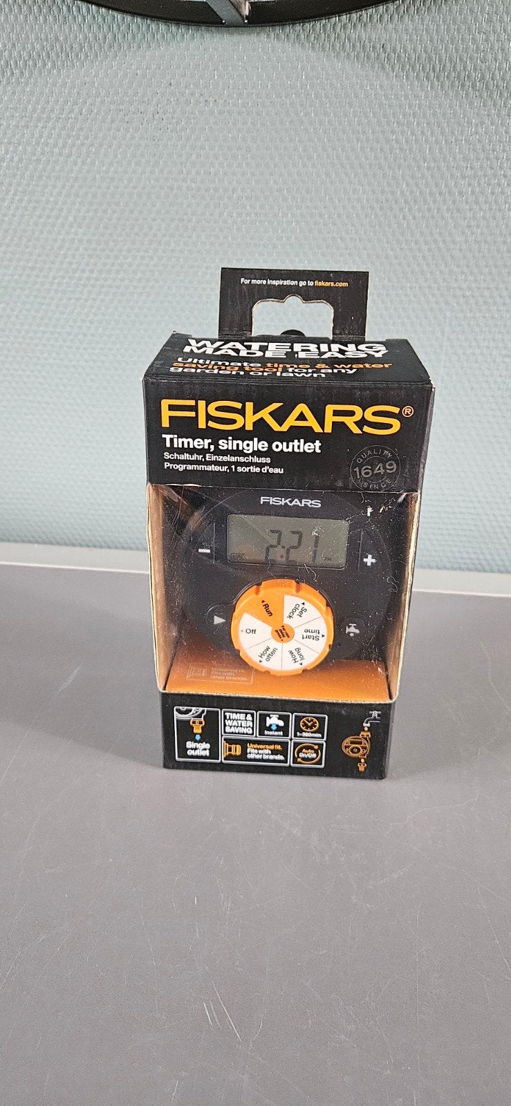 Fiskars Timer, single outlet - Nieuw in doos