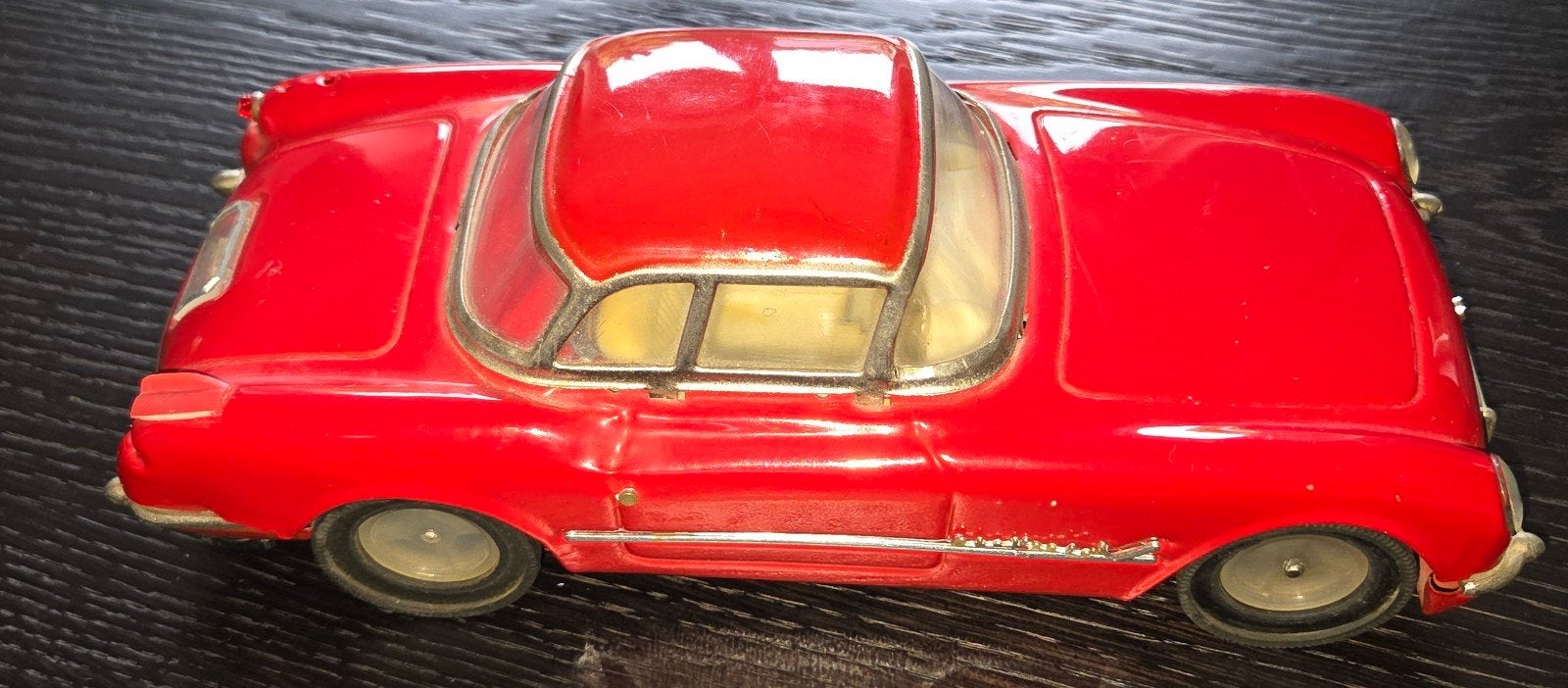 Vintage Blikken Speelgoed Auto MF-316 Corvette Made in China, Ophalen of Verzenden
