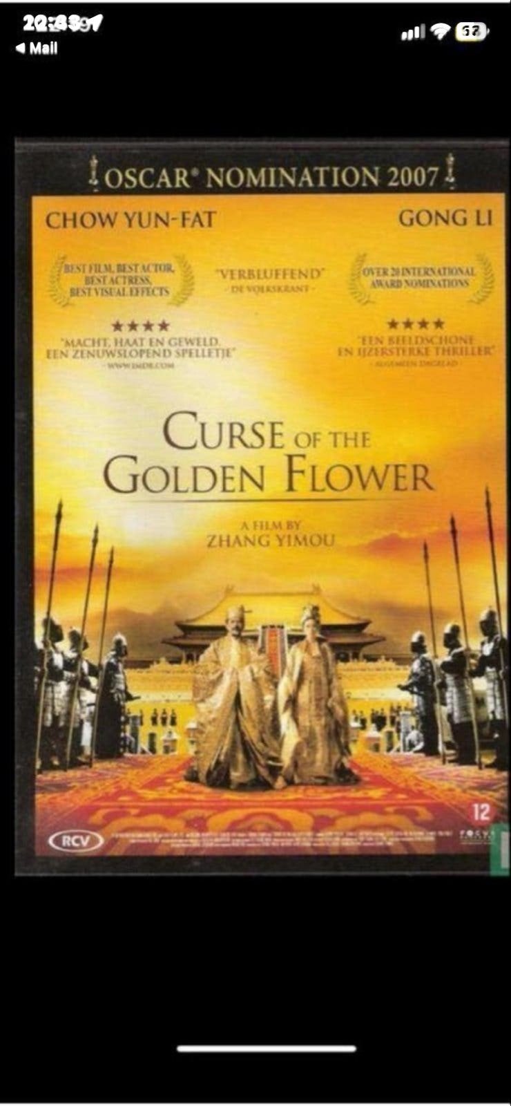 Curse of the Golden Flower - DVD (Historisch drama), Cd's en Dvd's, Historisch of Kostuumdrama, Nederlands, Ophalen of Verzenden