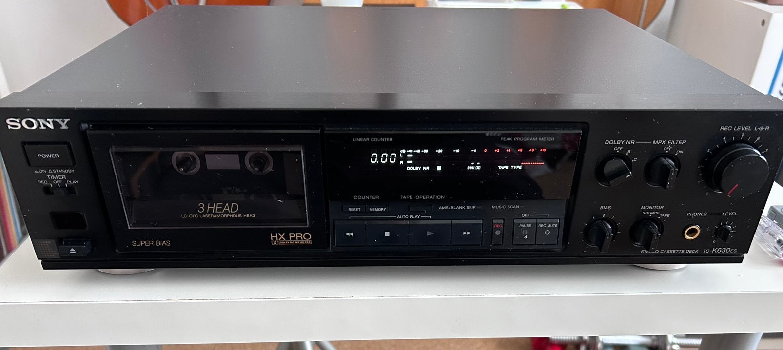 Sony TC-K630ES ES 3-head cassette deck – top hifi vintage, Audio, Tv en Foto, Cassettedecks, Ophalen of Verzenden, Sony