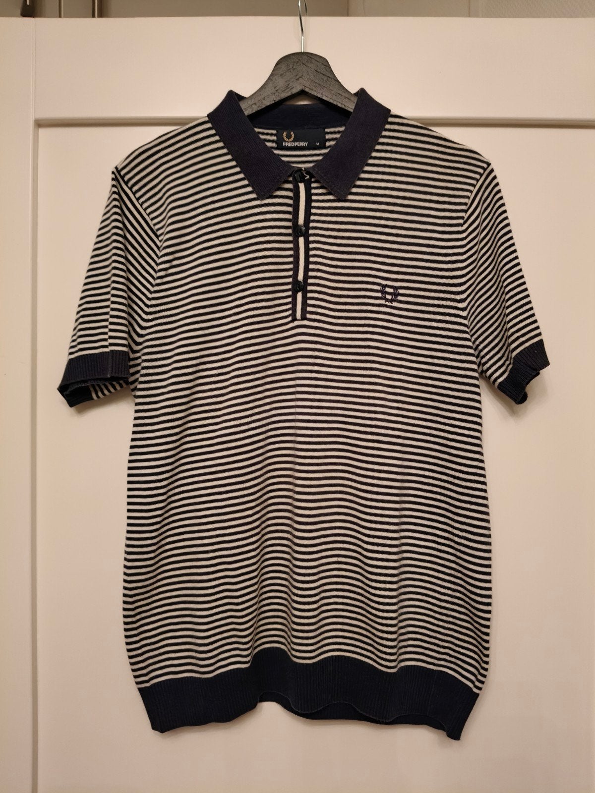 Fred Perry gestreept poloshirt - Maat M, Kleding | Heren, Ophalen of Verzenden, Fred Perry, Gedragen, Maat 48/50 (M)