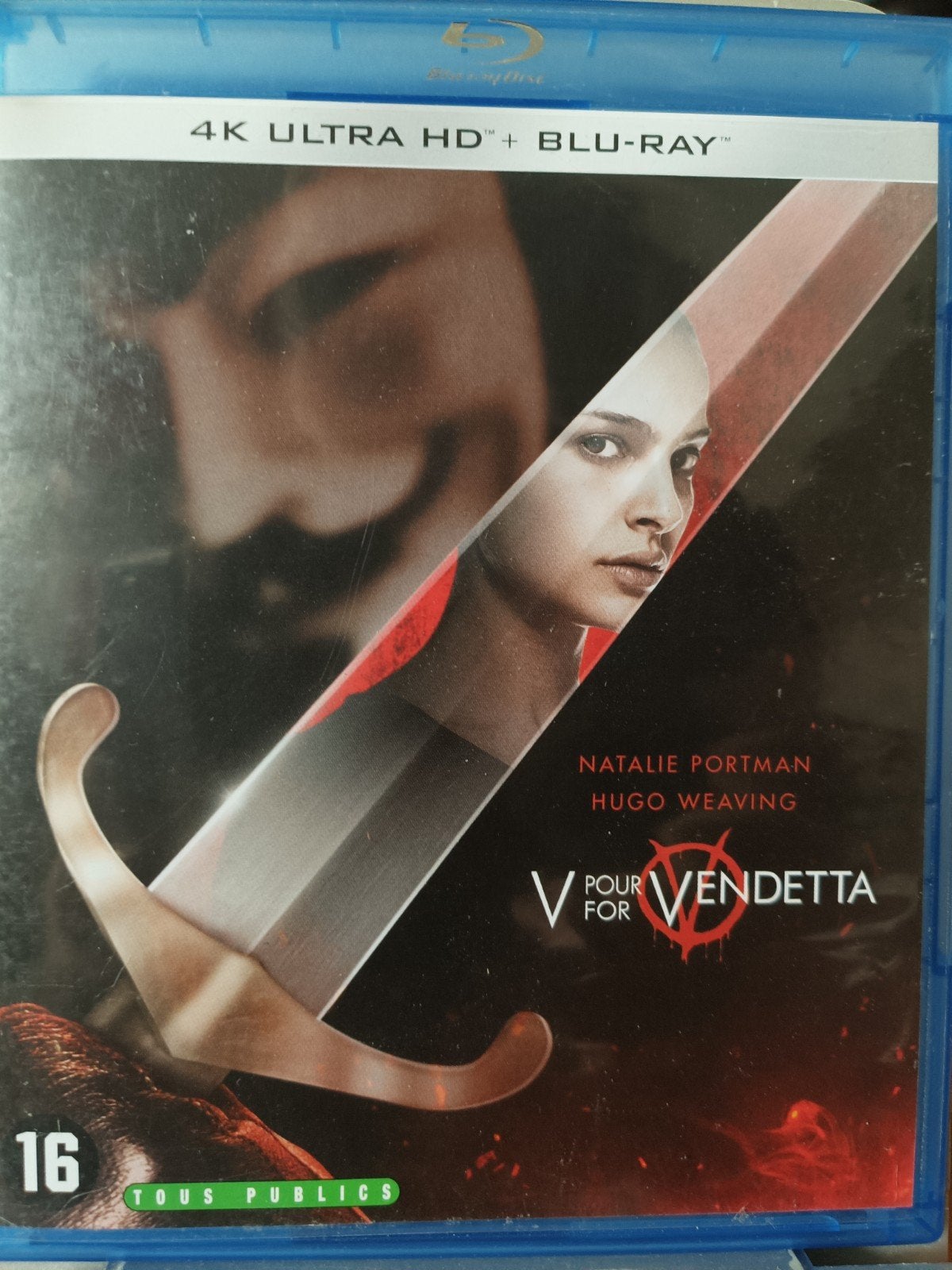 V for Vendetta Bluray NL ZGAN LET OP!! GEEN 4K, Cd's en Dvd's, Blu-ray, Ophalen of Verzenden, Zo goed als nieuw, Science Fiction en Fantasy