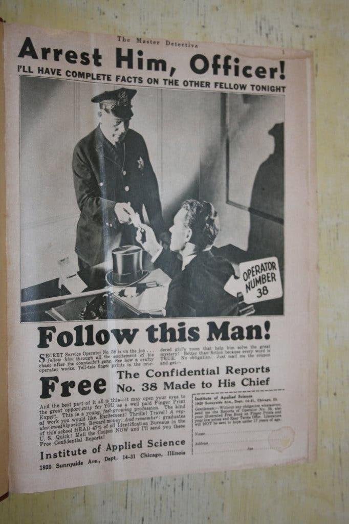 Master Detective 1936 jaargang Macfadden true crime magazine, Boeken, Ophalen of Verzenden, Gelezen, Krant