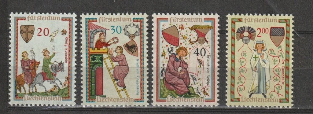 TSS Kavel 220180 Liechtenstein pf  minr 420-423, Ophalen, Overige landen, Postfris