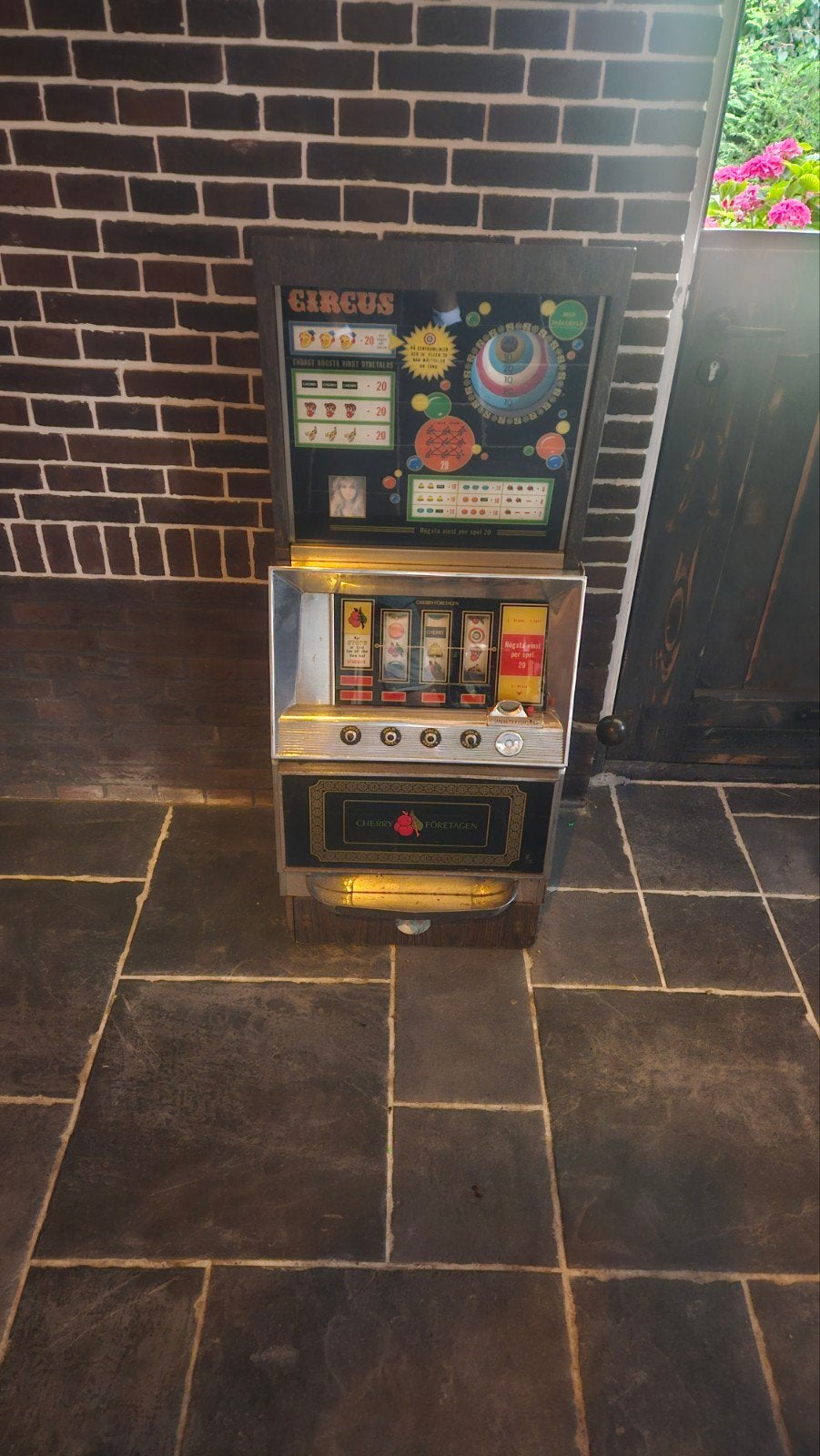 Vintage Circus gokkast - Cherry Jukebox-gokautomaat-, Overige munten, Ophalen, Gebruikt