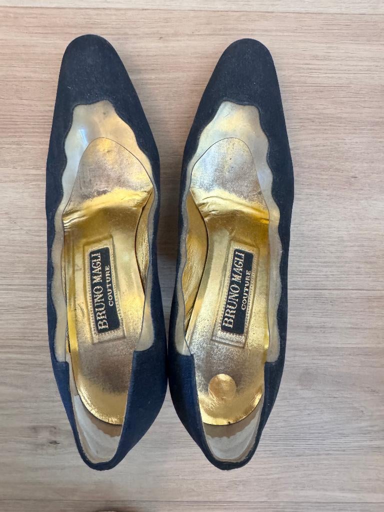 Bruno Magli hakken 36 1/2, Zwart, Zo goed als nieuw, Schoenen met hoge hakken, Bruno Magli