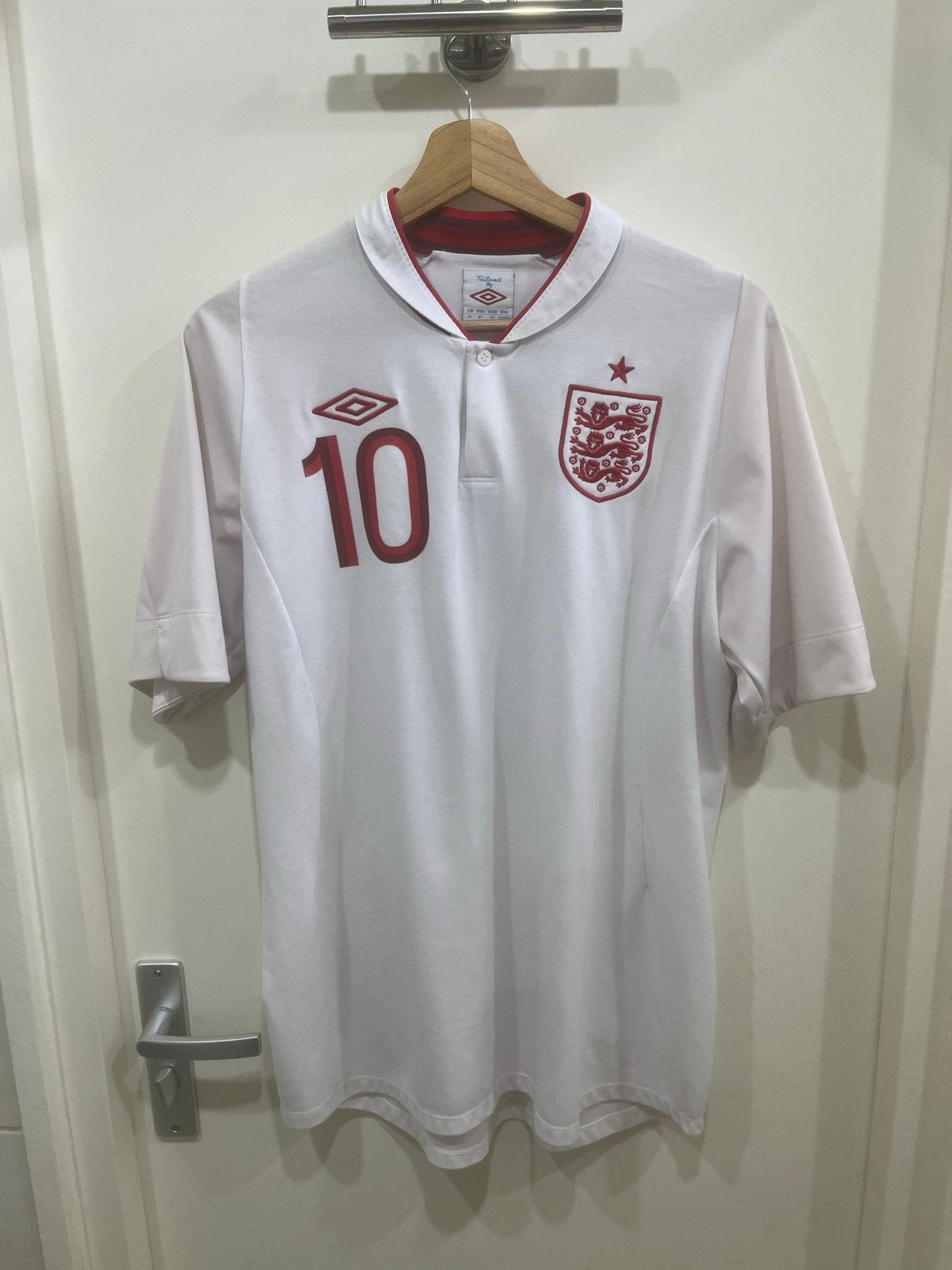 Origineel Umbro Engeland Thuisshirt Rooney #10, Maat L, Ophalen, Zo goed als nieuw, Shirt