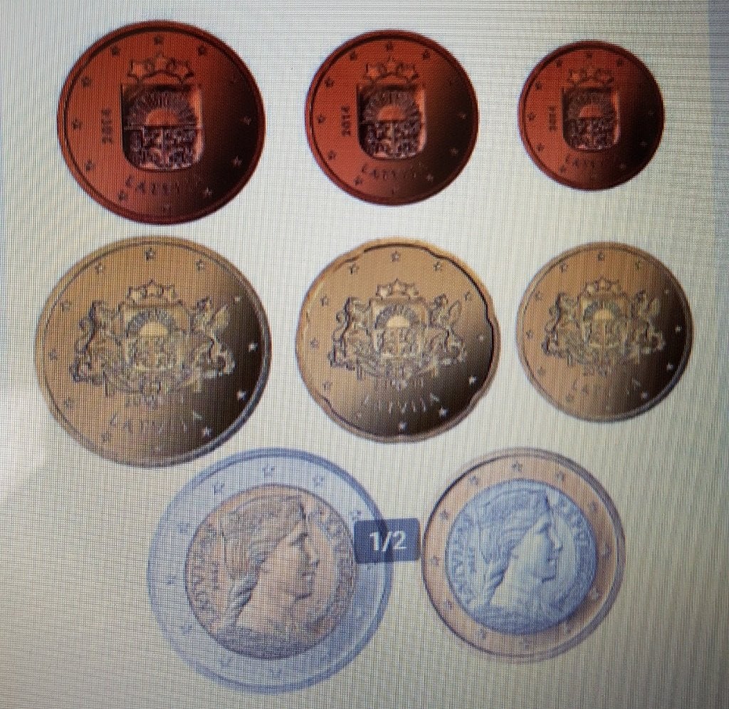UNC LETLAND 2014 BIJ JOHN, Postzegels en Munten, Munten | Europa | Euromunten, Verzenden, Overige landen, 2 euro