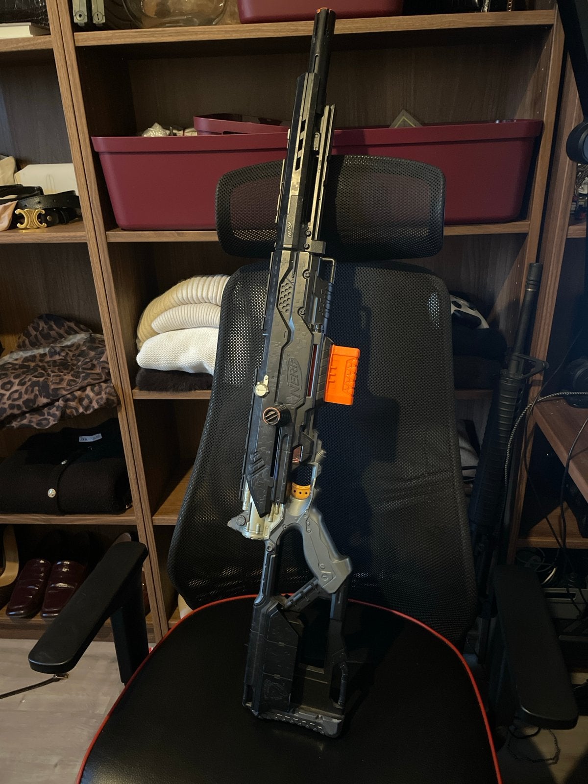 UNIEK GEVERFDE Nerf Longshot CS-6 Blaster, Ophalen of Verzenden, Gebruikt, Jongen of Meisje
