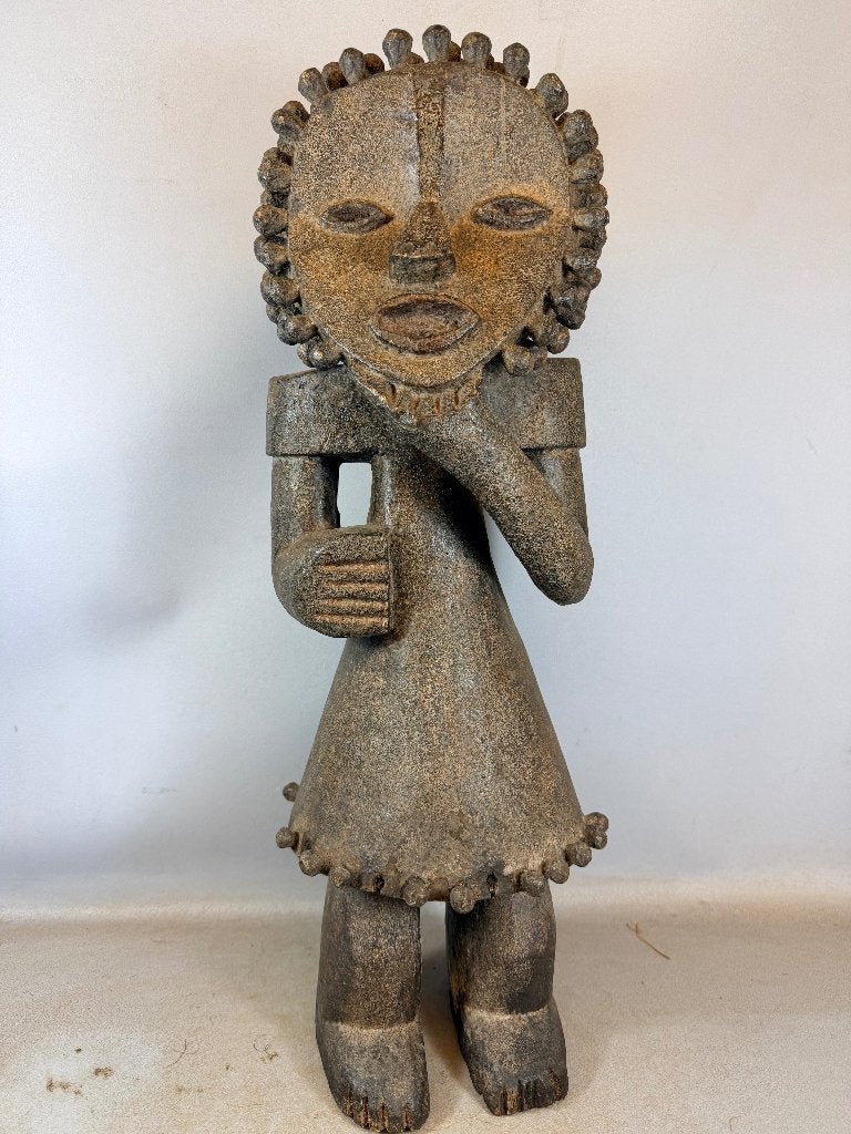 260540 Groot oud Afrikaans Tadep Mambila ancestral beeld, Ophalen of Verzenden