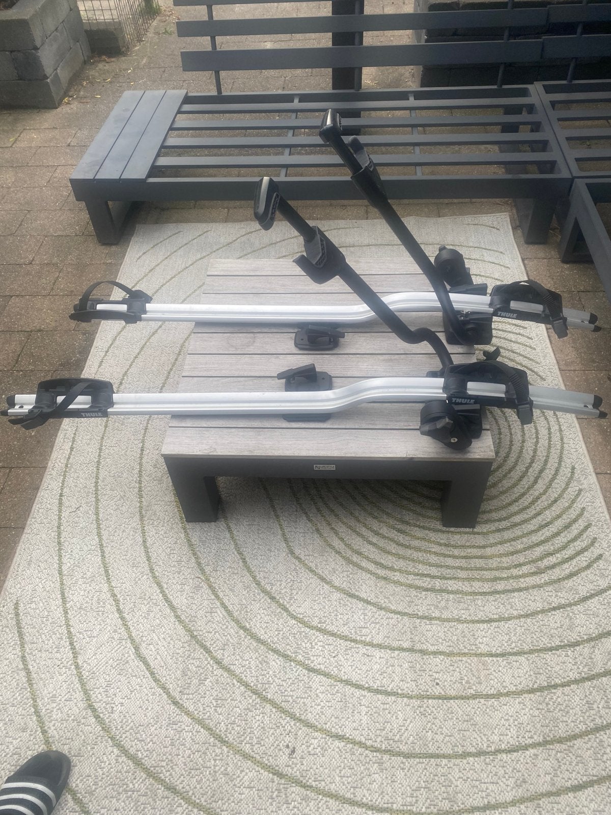 Thule fietsendrager (dakdragers), Auto diversen, Dakdragers, Ophalen, Zo goed als nieuw