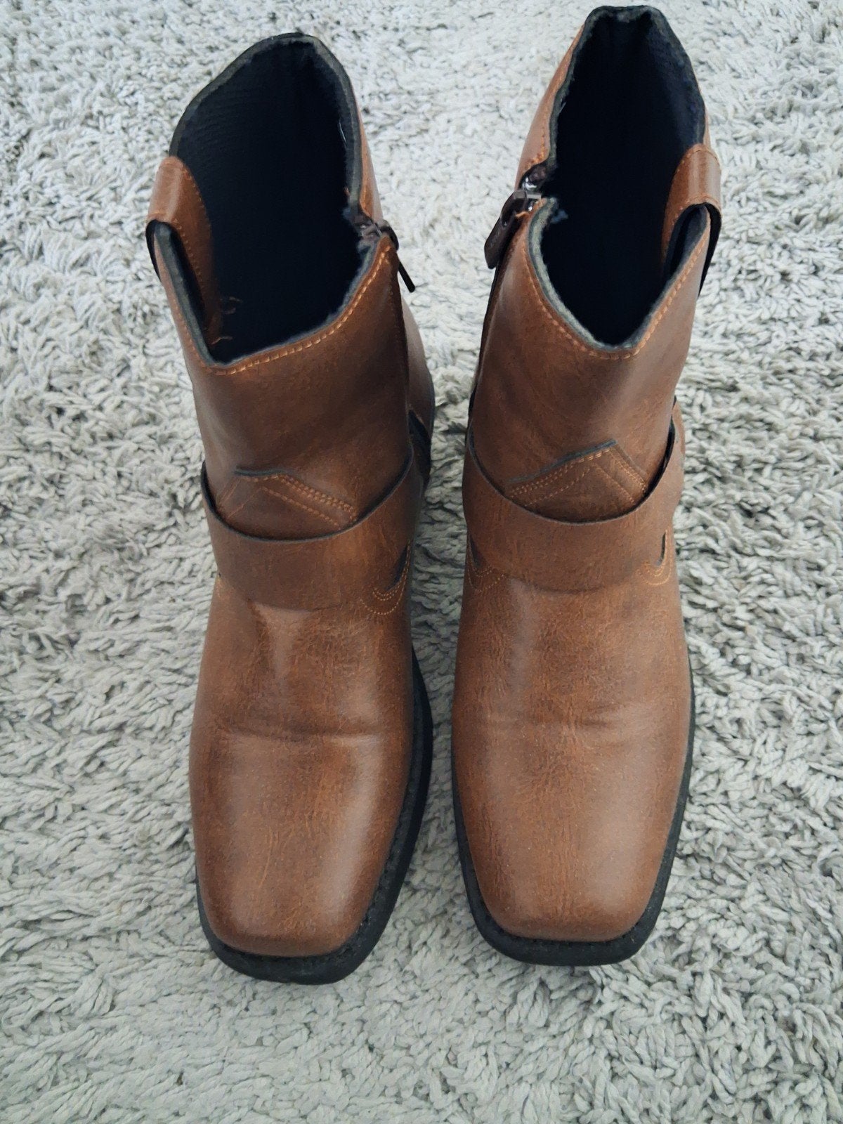 Nieuwe leren cowboy laarzen maat 42 - nooit gedragen, Ophalen of Verzenden, Nieuw, Bruin, Boots