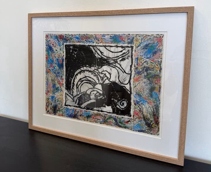 Pierre Alechinsky (1927) - Pt Escargot (1984) - Nw Ingelijst, Ophalen of Verzenden